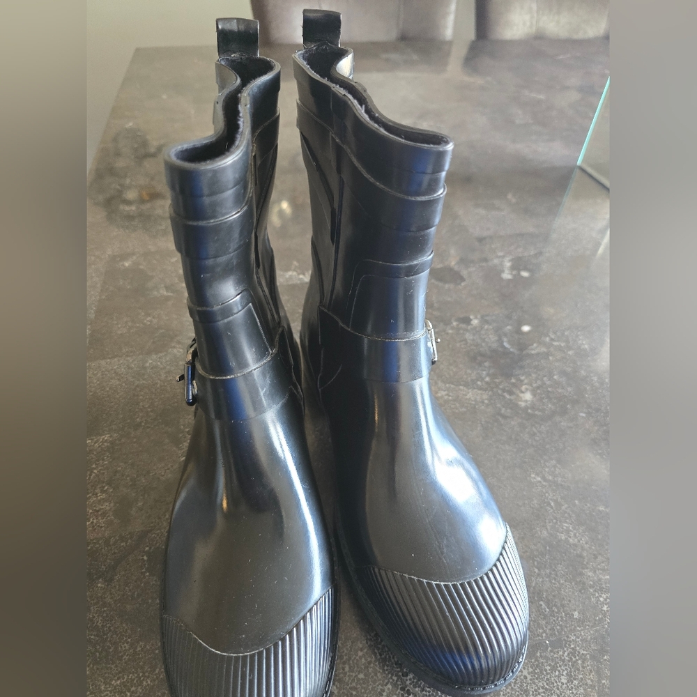 Coach Black Leather Boots